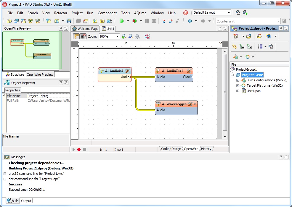 Set of VCL/FMX components for fast and easy audio capture and playback.