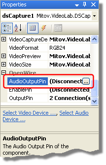 DSCapturePropertiesAudioOutputPin