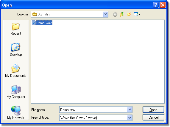 WaveFileOpenDialog WaveFileOpenDialog