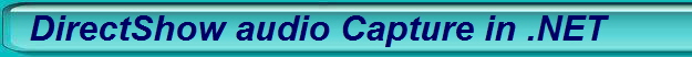 DirectShow audio Capture in .NET