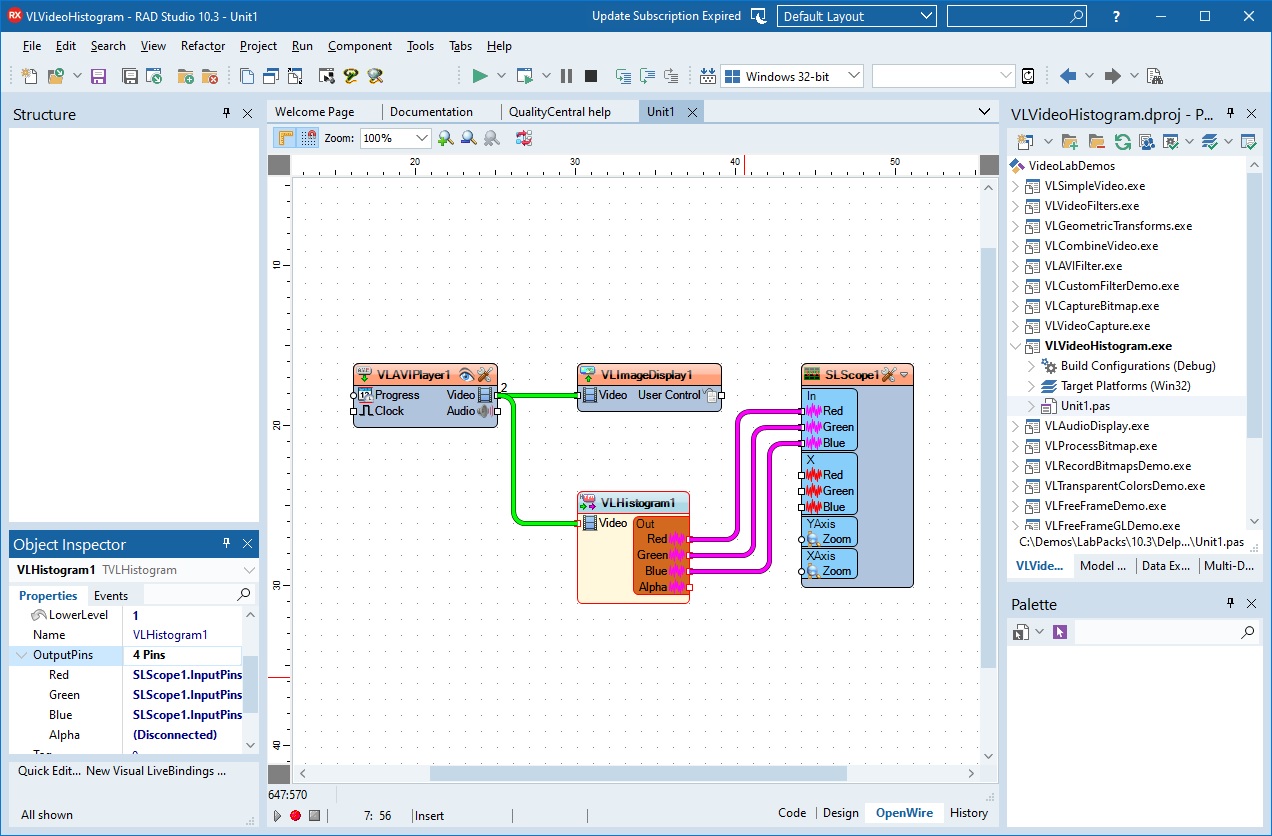 OpenWire Editor in RAD Studio 10.3