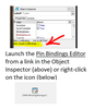 Launch Pin Bindings Editor